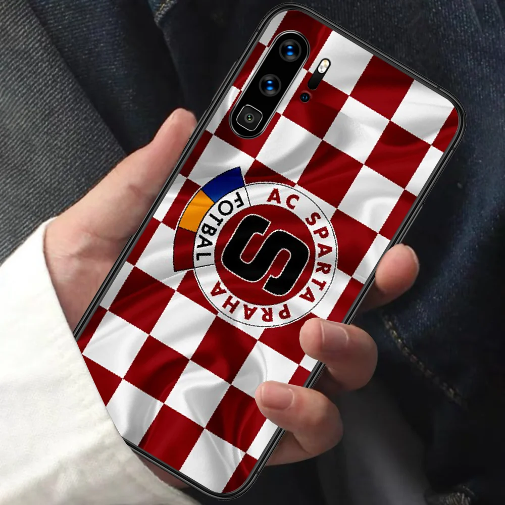 

SPARTA PRAHA Football Phone Case For HUAWEI P 9 10 20 30 40 Lite smart Pro Z 2019 Nova 5T 6 7 i black Cover Soft Bumper Painting