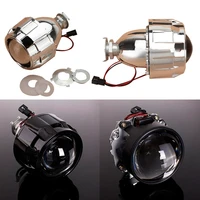 2 5 inch universal car bi xenon hid projector lens blacksilver shroud h1 xenon led bulb h4 h7 motorcycle car headlight