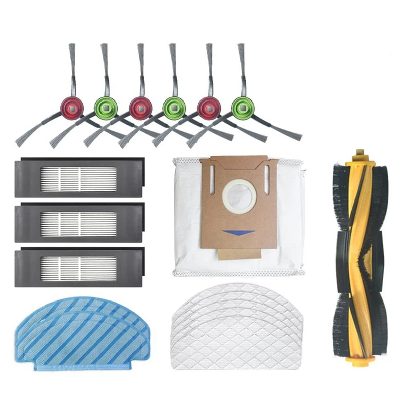 

for ECOVACS DEEBOT OZMO T8 AIVI ing Robot Vacuum Cleaner Main Brush Side Brush Disposable Cleaning Mop Dust Bag