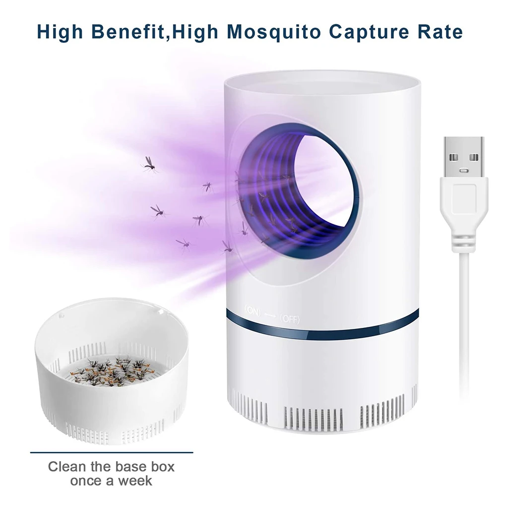 

Anti-mosquito Insect Killer UV Photocatalytic Mosquito Trap Quiet Radiationless Mosquito Killer Lamp for Bedroom/Courtyard