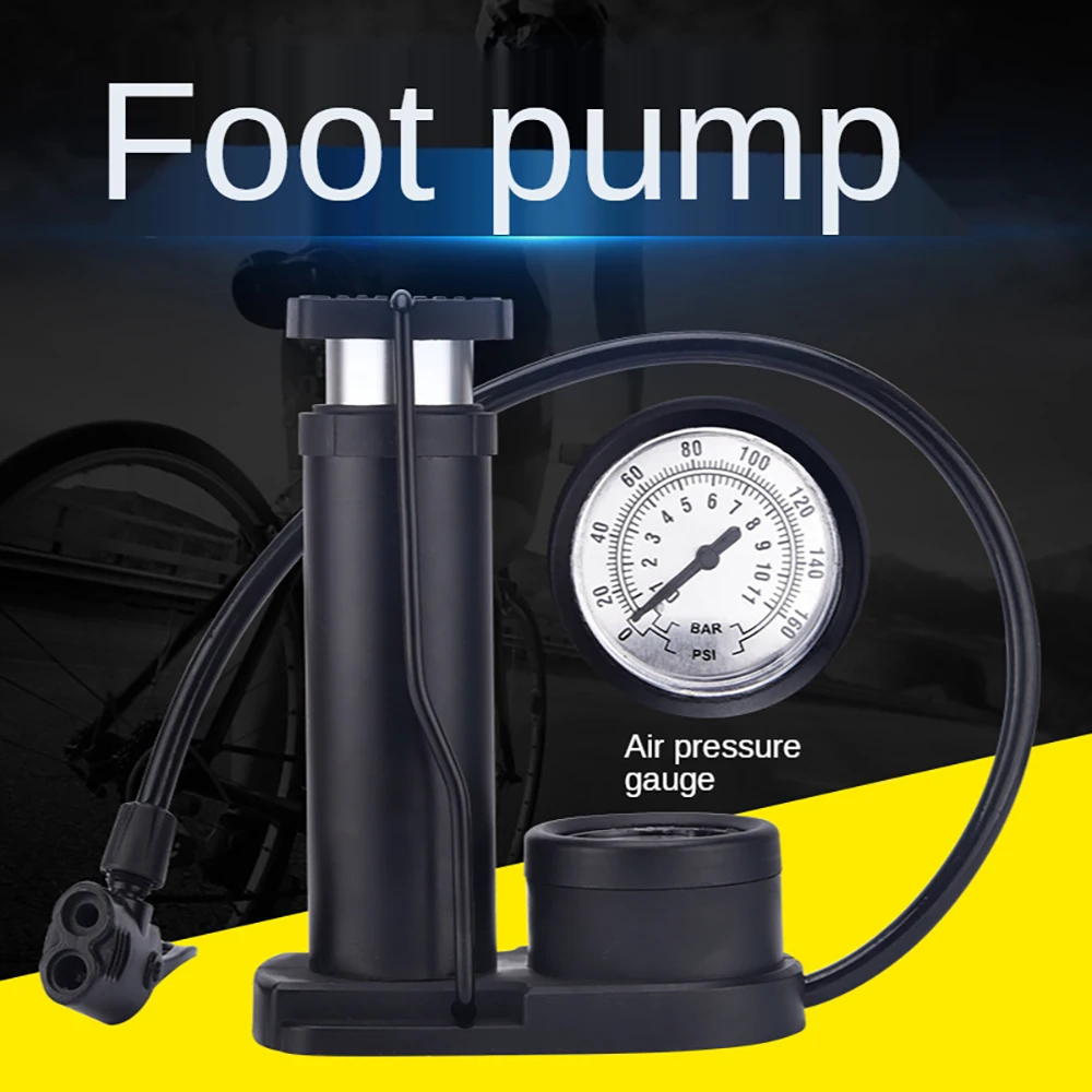 

Electric Bike Pump Holder Bicycle Foot Pump for Bicycles Tools Car Pumps Accessories 140PIS 160PIS Mini Bicycle Inflator DQT01