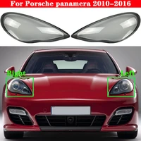 for porsche panamera 2010 2016 cp car front headlight cover headlamp lampshade lampcover head lamp light covers glass lens shell