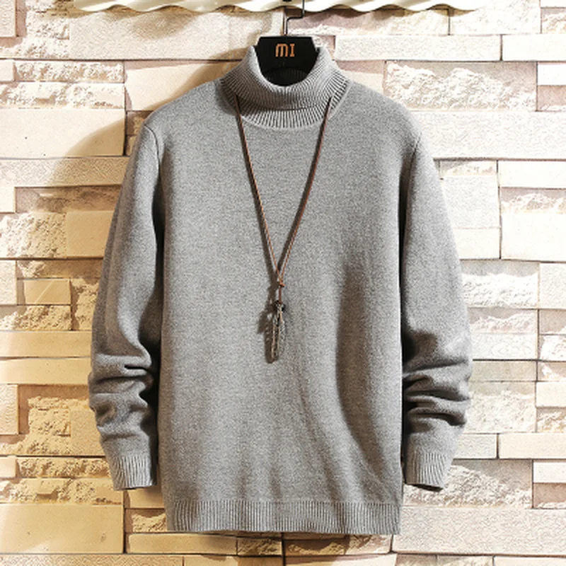 

New Men's Sweater Winter Turtleneck Pullover Fashion Designer Sweater Mens Long Sleeve Sweats Ropa Hombre 2020 Plus Size 5XL