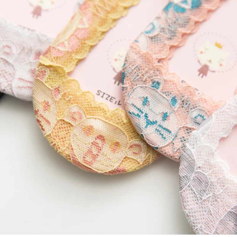 Несколько цветов Детские гетры с кружевами из шелка невидимые носки башмачки для