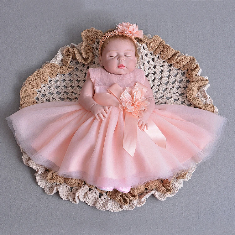 Комплект из 2 предметов платье для крещения маленьких девочек на крестины с