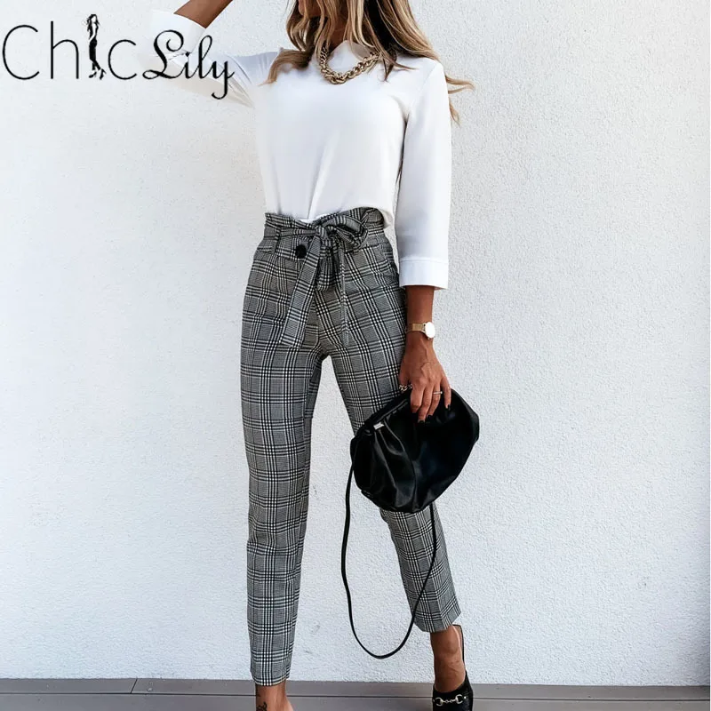 

Chiclillyl Solid Color Long Sleeve Stand Collar Office Ladies Shirt Women Casual Blouses Autumn Tops