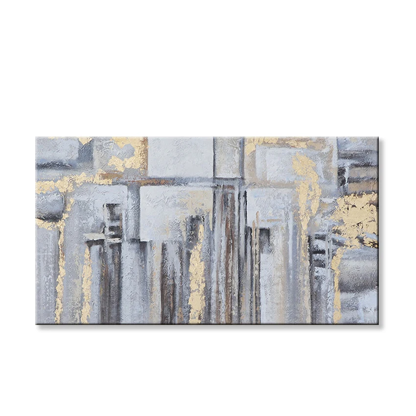 

Nordic impressions Handmade abstract acrylic gold oil painting for home design wall art picture poster for living room Hotel