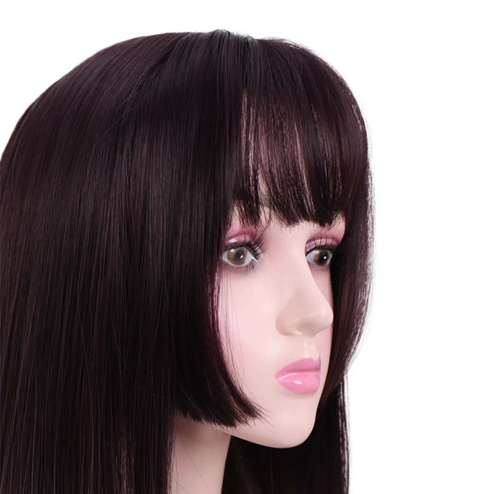 Женский длинный прямой парик из синтетического высокотемпературного волокна