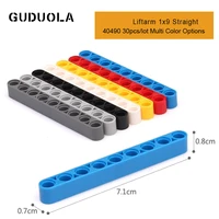 guduola parts 40490 liftarm 1x9 straight moc building blocks educational diy creative toys for kid 30pcslot