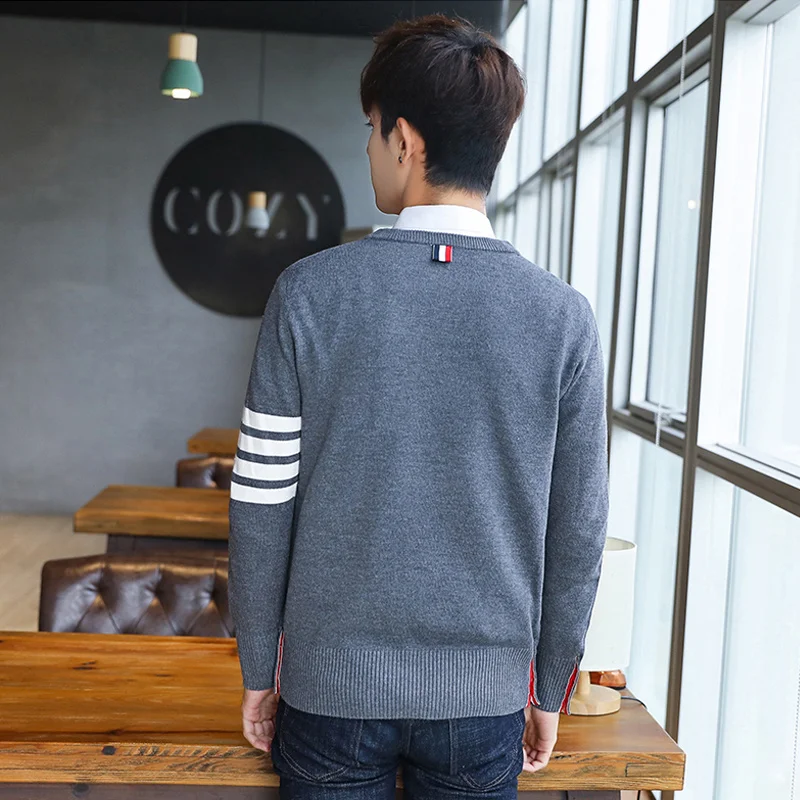 Liketkit новинка Осень-зима мужской свитер 2019 с круглым вырезом Одноцветный