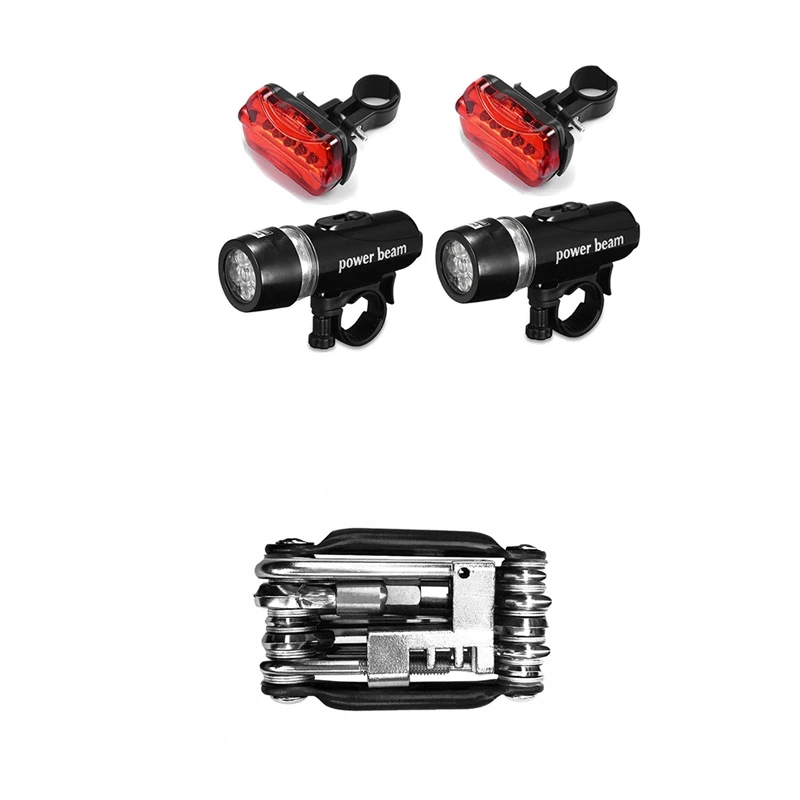 2х комплектов светодиодный светильник MTB передний головной + задний безопасный