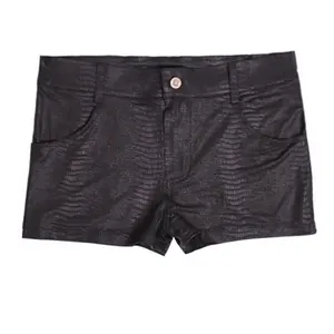 Сексуальные мужские размера плюс U выпуклый мешочек короткий крокодиловый узор сексуальные короткие из искусственной кожи крутые мужские модные короткие сценические одежды гей-одежда F3