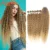 Синтетические накладные волосы для наращивания, афро кудрявые пряди с застежкой, Омбре, Золотой 30 дюймов, мягкие, очень длинные волнистые волосы для плетения - изображение
