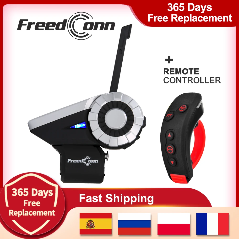FreedConn T REX мотоцикла система внутренней связи по Bluetooth для шлема гарнитуры 1500 м 8