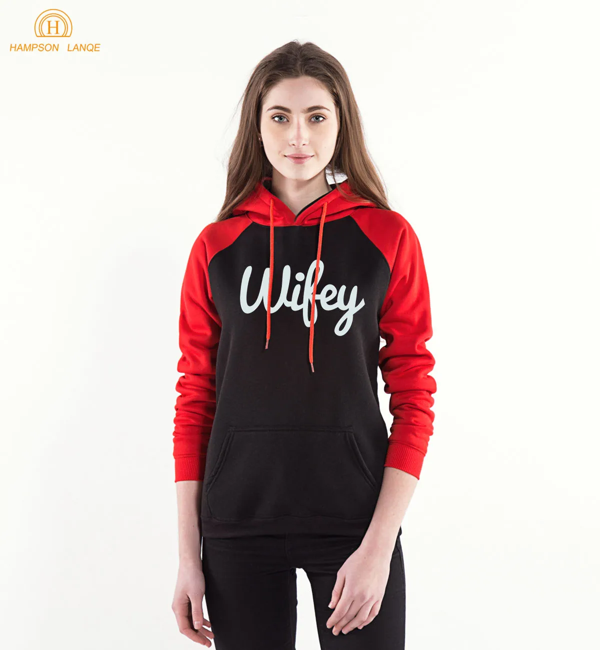 Женские розовые толстовки с буквенным принтом Wifey весенне-осенние Kawaii 2020 женские