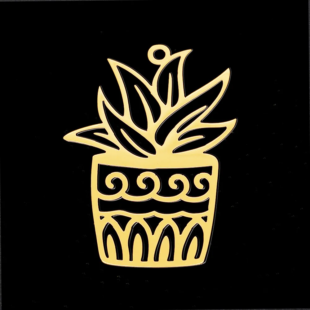 5 шт./лот 100% серьги-подвески сделай сам из нержавеющей стали в горшке подвески