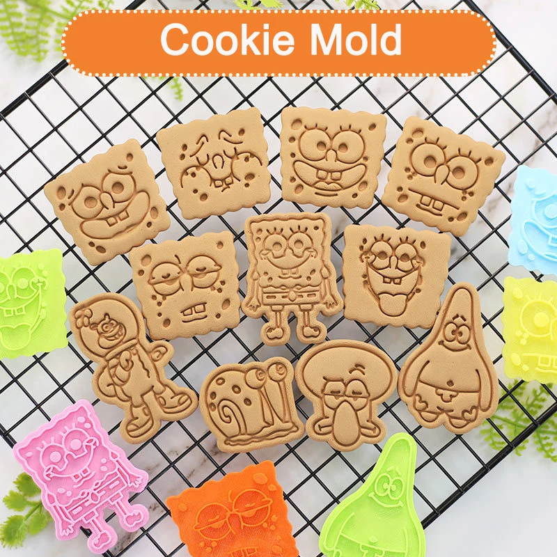 

Biscuit Mold Creative Cartoon Homemade Children's Snacks DIY Household Baking Fondant Mold 3D Pressure Cutting Cookie Cutter