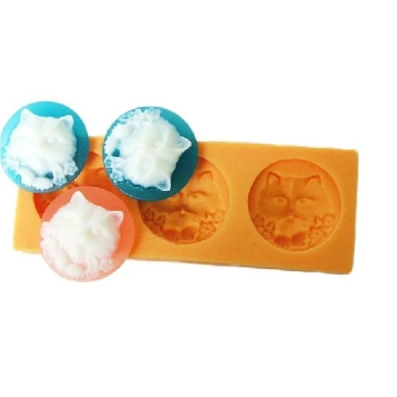 3D 2.5CM Cat Silicone Fondant Mold Cake Decorating Tool SugarCraft Art Resin Clay GumPaste Soap Chocolate DIY Mould | Дом и сад