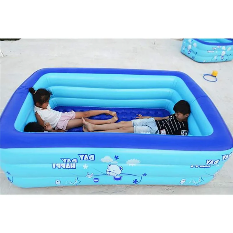 Семейный бассейн для рыбалки детский игры в песок надувной прозрачный детей