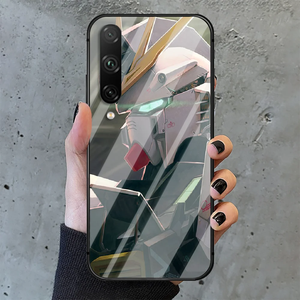 

Gundam Robot Anime Phone Tempered Glass Case Cover For huawei honor 7 8 9 10 20 A X S lite i pro Funda Soft Shell