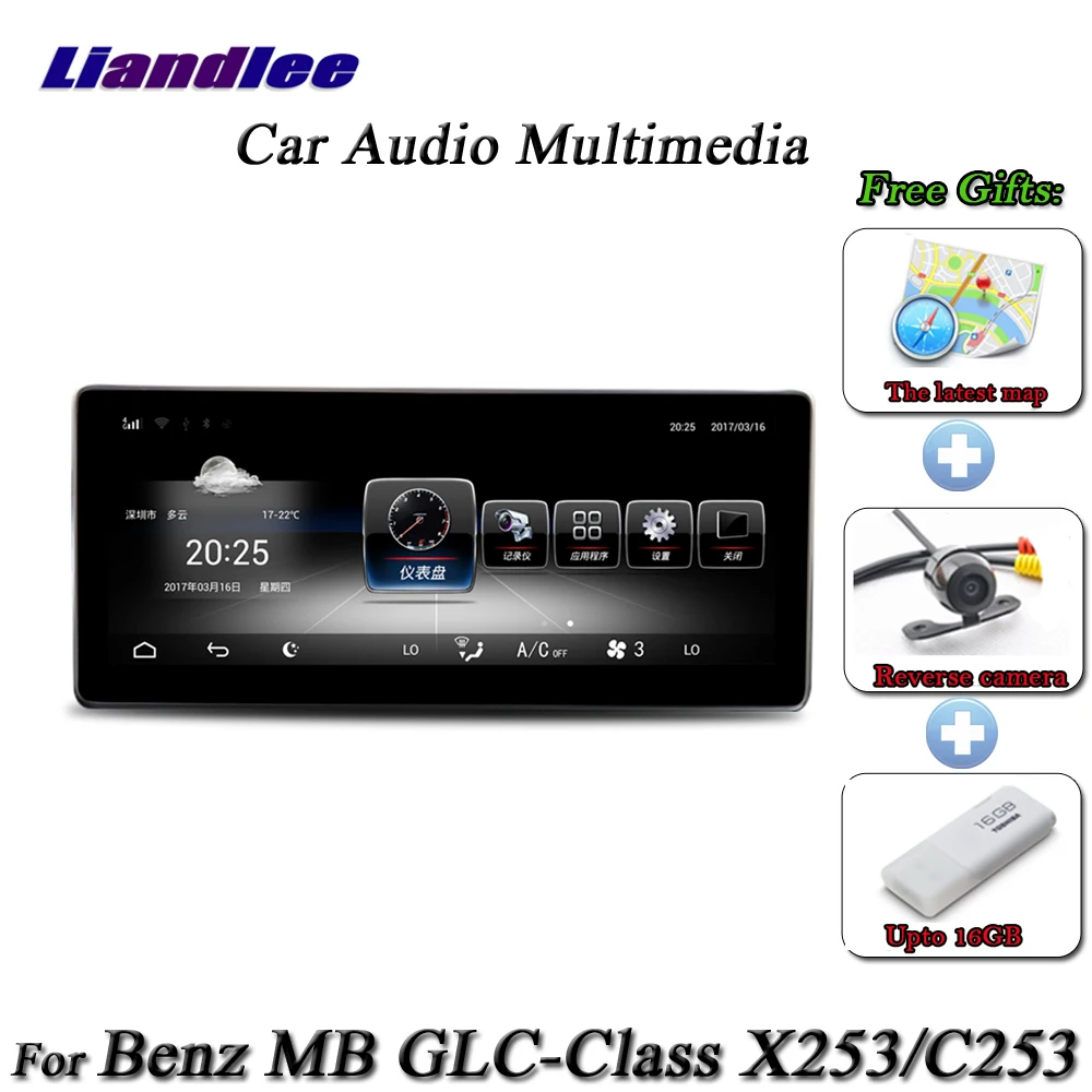 Автомобильный GPS-навигатор мультимедийный плеер для Mercedes Benz MB GLC C Class X253/C253 Android