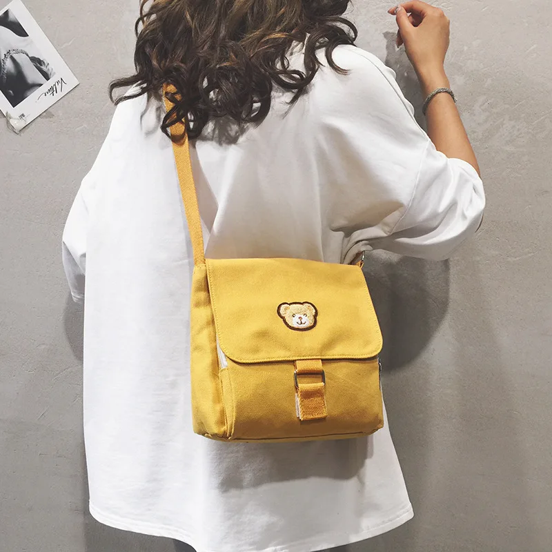 

Small Canvas Shoulder Women's Bag Korean Fashion Cloth Female Handbags Crossbody Bag for Women 2022 Student Messenger Bag Bolsas