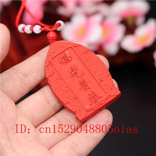 Натуральный Красный органический китайский кулон Будды Cinnabar ожерелье модные
