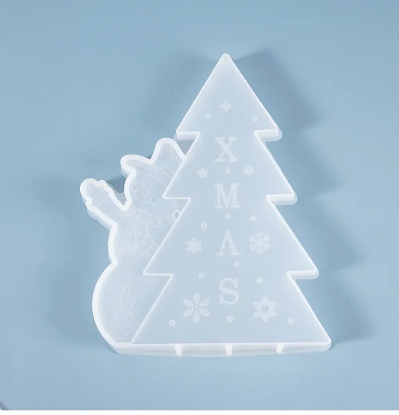 1 PCS Christmas Tree Silicone Mold DIY Jewelry Making Tool Moulds UV Epoxy Resin Decorative Craft |