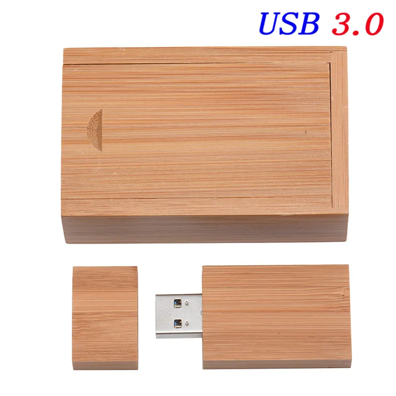 JASTER USB 3,0 логотип клиента деревянный USB флэш-накопитель Флешка карта памяти+ подарочная коробка 4 ГБ 8 ГБ 16 ГБ 32 ГБ 64 ГБ U диск свадьба - Цвет: carbonized with box