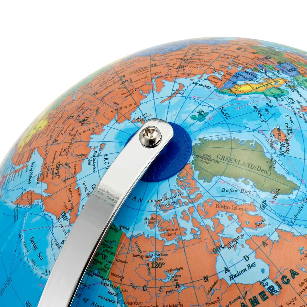 25CM World Globe Map Rotating Stand With LED Light Earth School Geography Educational Supplies Kids Toy Gift |