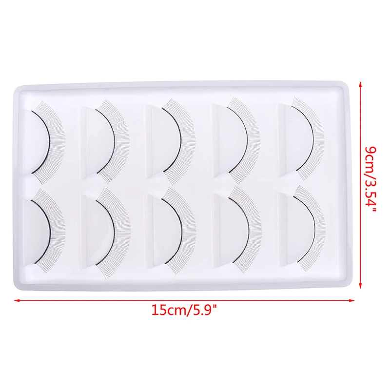 

5Pair 8mm Makeup Training Lashes for Beginner False Eyelash Extension Practice Mink Lashes Full Strip Eyelashes Exercise Eye