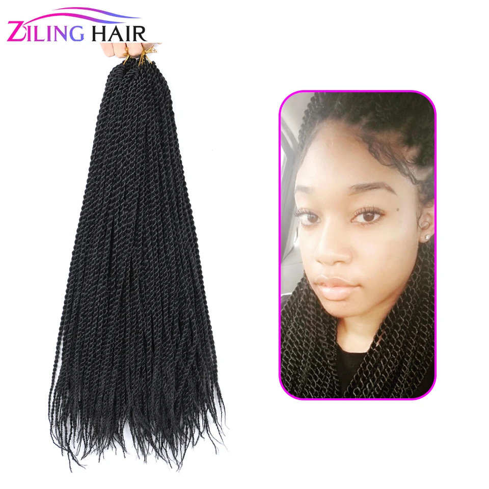 Синтетический Омбре Сенегальский твист крючком косы для наращивания волос 18