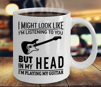im playing my guitarpiano 320ml ceramic coffee mug funny guitarist mugs for guitars lover gift
