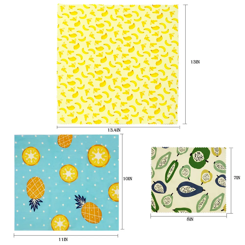 Визуальное прикосновение ладони органический пчелиный воск ткань сэндвич пакет