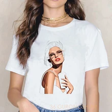 белая футболки женские vogue летний топ harajuku e футболка для девочек