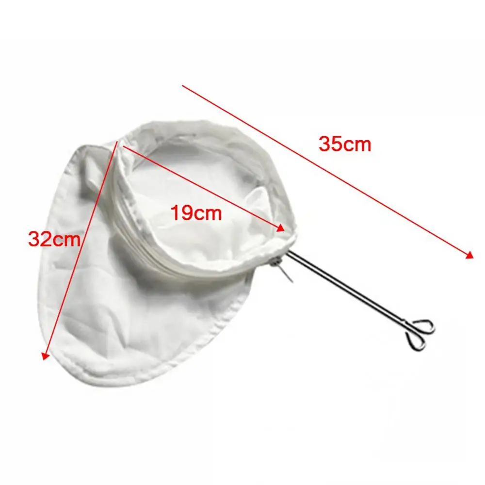 M (Bag with Handle) Многоразовые фильтры для кофе, хлопковые фильтры для кофе, молока, чая, капельная Кофеварка, капельные инструменты, сетчатый пищевой фильтр для заваривания трав - Цвет: M (Bag with Handle)