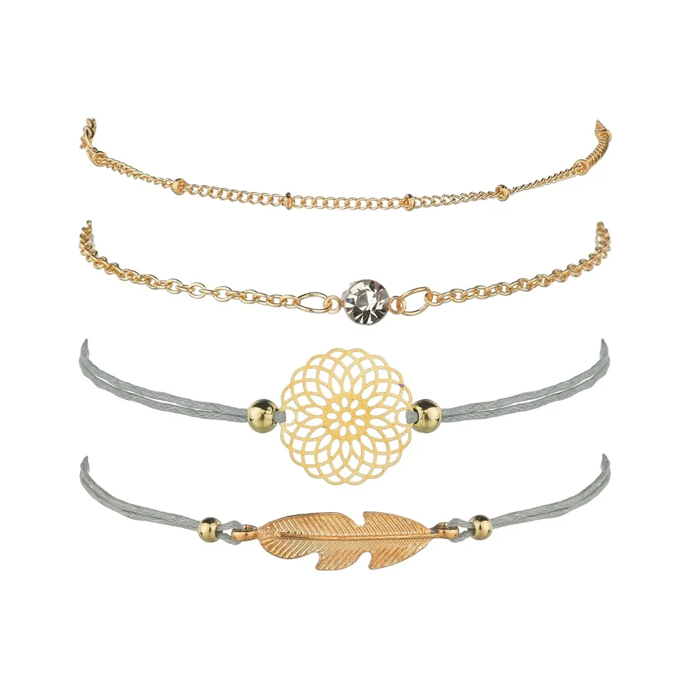 Ручной работы плетеный браслет|Браслеты с шармами| |