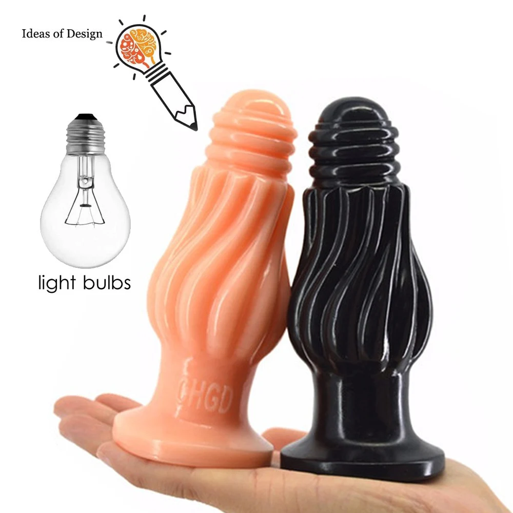 Эротический секс-продукт лампочка Анальная пробка Глубокая текстура анальные