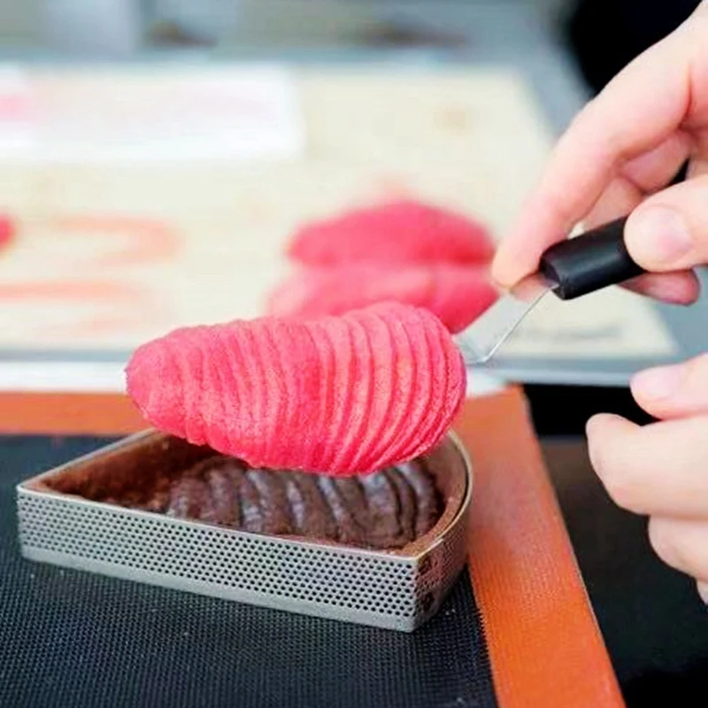 Веерообразное тройное ПЕРФОРИРОВАННОЕ кольцо для торта Quiche форма пирога с