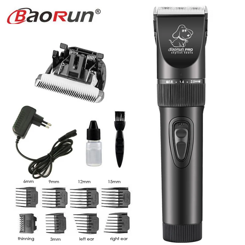 add 1pc blade 8 шт гребень, на Возраст 3-15 мм профессиональная электрическая машинка для стрижки домашних животных кошка Машинки для стрижки собак Уход за лошадьми машина для стрижки животных стрижка для домашних животных бритвы машина - Цвет: add 1pc blade
