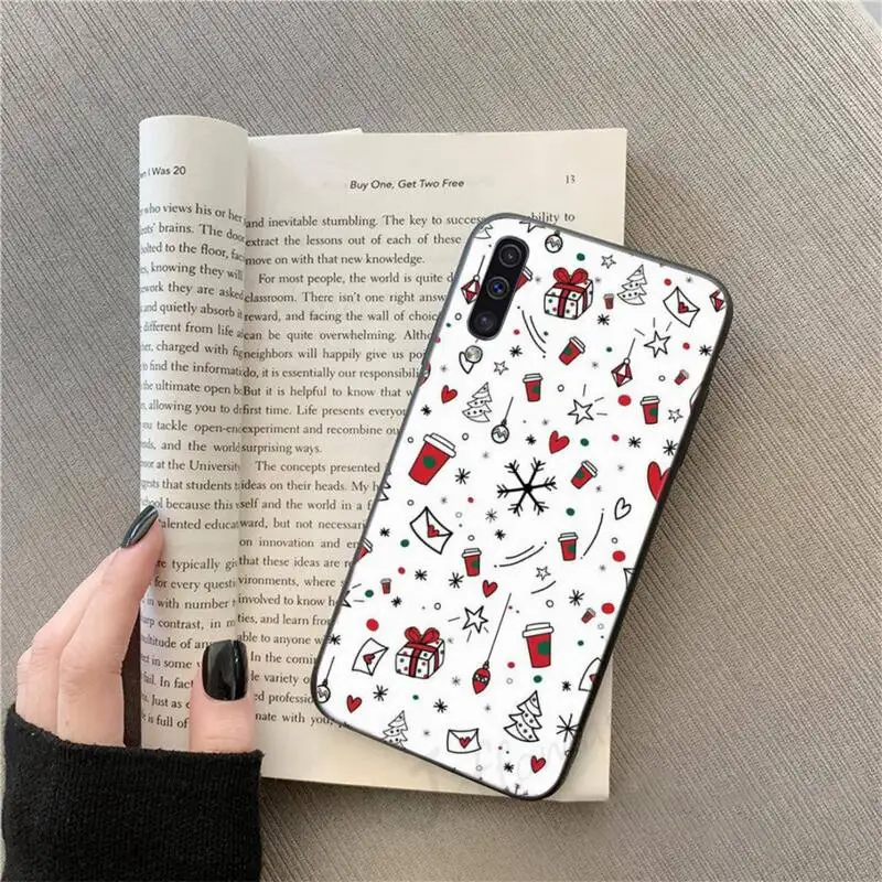 

Christmas cartoon deer tree Phone Case For Samsung galaxy S 9 10 20 A 10 21 30 31 40 50 51 71 s note 20 j 4 2018 plus
