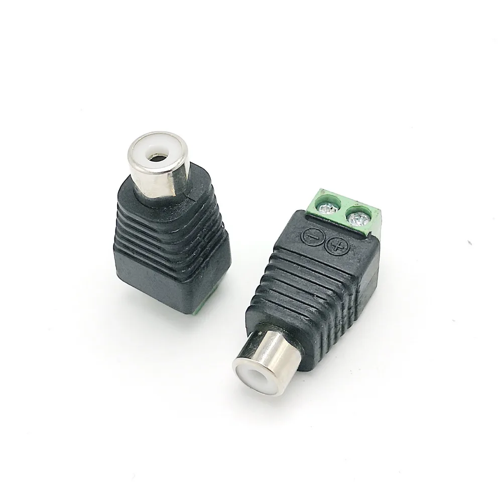 10 шт . Solderless RCA разъем DIY винт замок кабель адаптер для аудио или видео |