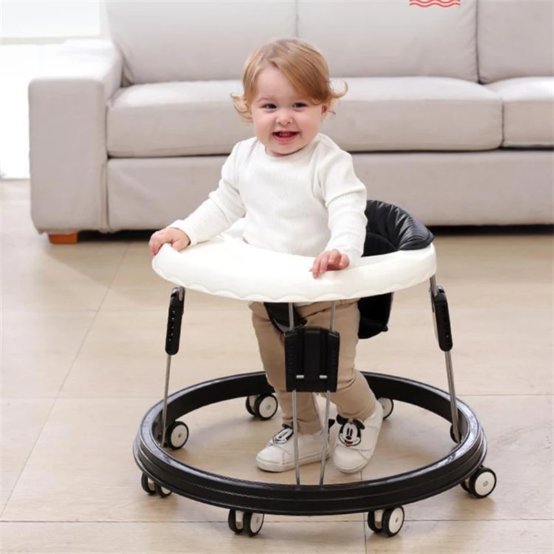 Baby Walker With Wheel Baby Walk Learning Anti Rollover Foldable Wheel Walker Multi-Functional Seat Car