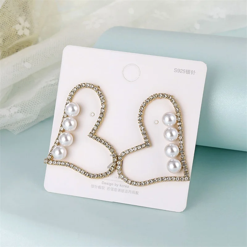 

VKME Fashion Earrings Women 2020 New GEOMETRIC Crystal pearl Drop Earrings Korean Trendy earrings Accessories Jewelry party gift