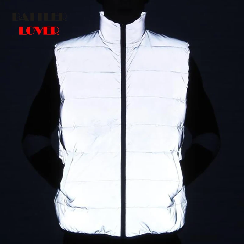 2019 Светоотражающая мужская куртка без рукавов зимний Сверхлегкий 90% белый утиный