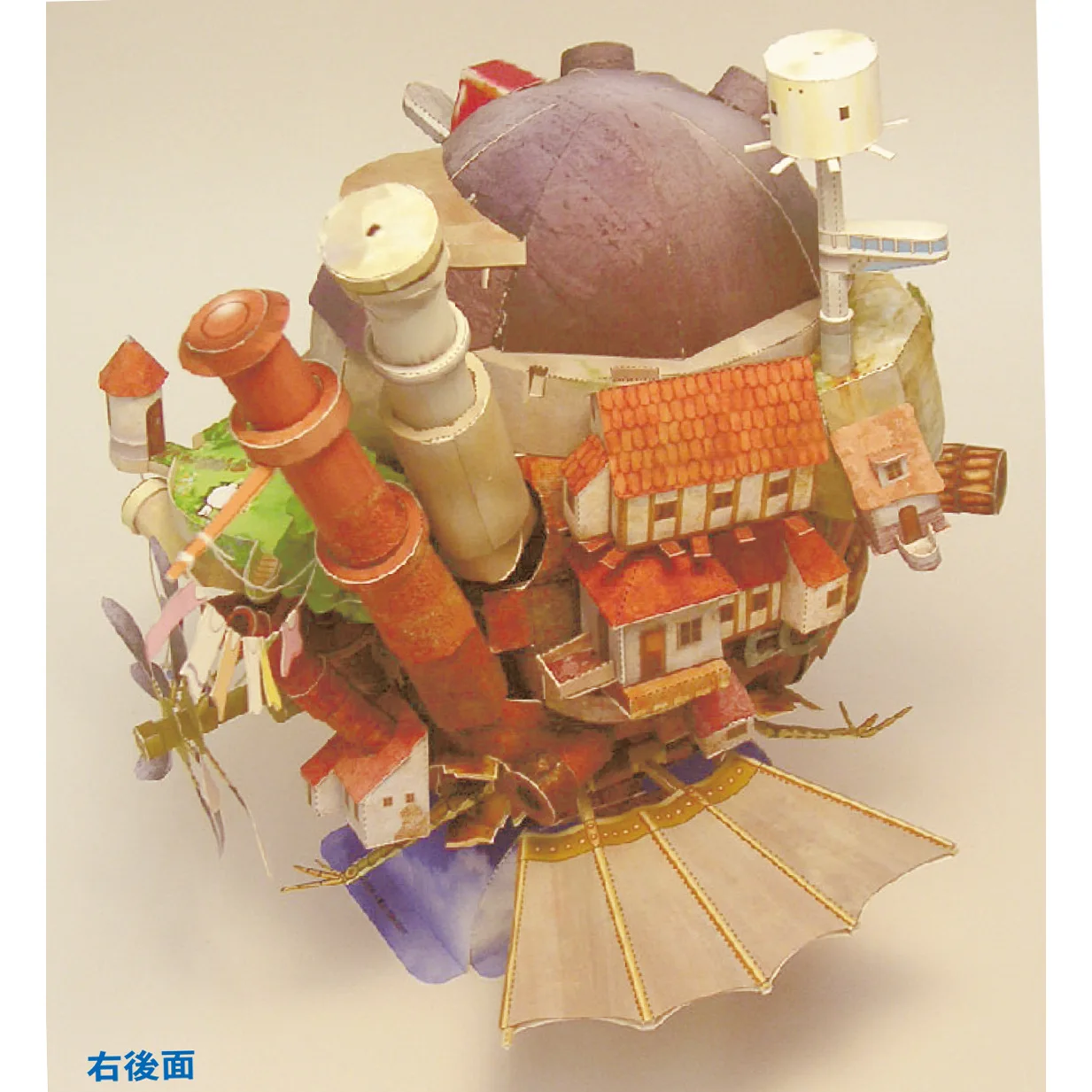 35 см английская аниме бумажная форма Hayao Miyazaki Бумажная модель Hal Moving Castle Летающая