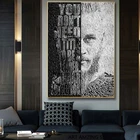 Абстрактная картина Ragnar Lothbrok, Картина на холсте, картина маслом, Постер, современное настенное искусство, домашний декор для гостиной