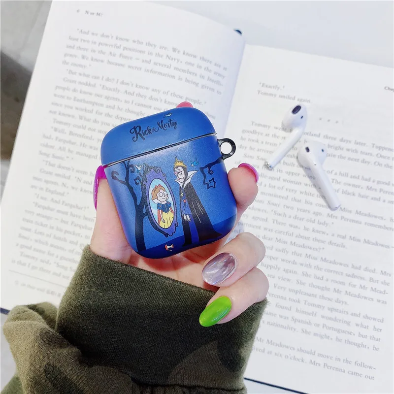 Чехол для airpods с милым рисунком Рика и Морти, Модный мягкий чехол для Apple, чехол Airpods 1/2, беспроводной Bluetooth чехол для наушников