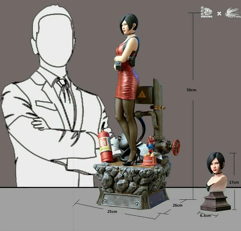 

JORSING x Hot Heart 0174EX 1/4 Ms.Wong Living Dead Mysterious Female Statue Model Toy for Collection