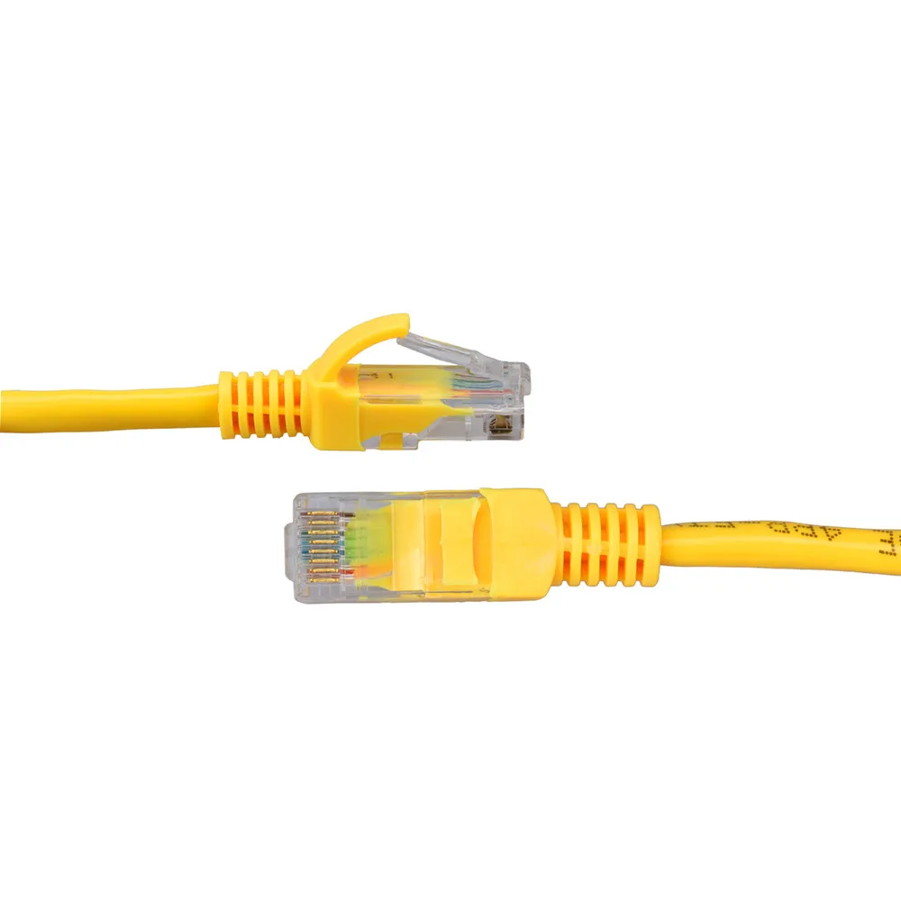 2020 Горячая Распродажа Новый Желтый внешний сетевой Ethernet-Кабель Cat5e 100% медь RJ45 1-30 м